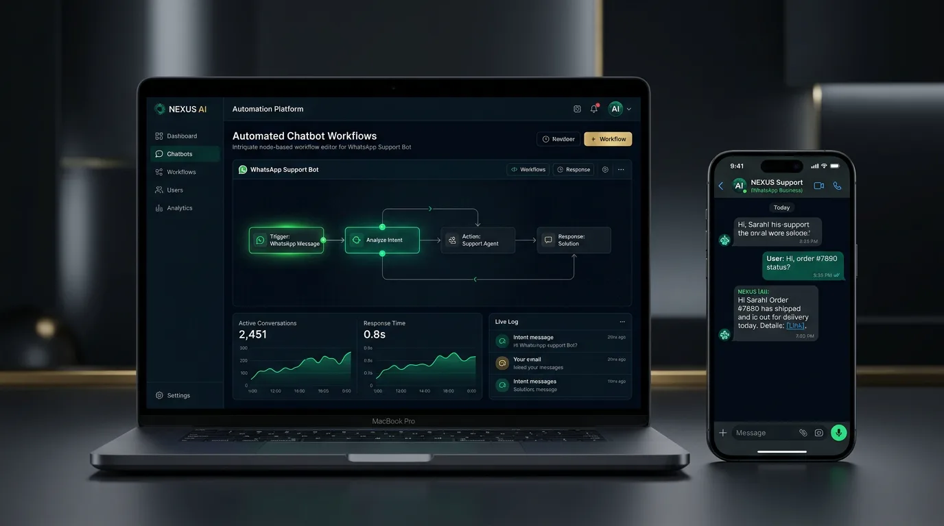 Custom AI Automation and WhatsApp Chatbot Interface for Lagos Enterprises by RD Digital Studio